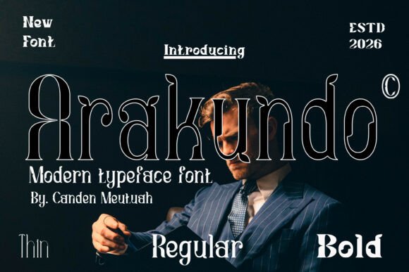 Arakundo: A Bold Display Font for Web Design