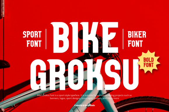 Bike Groksu Font for Creative Projects