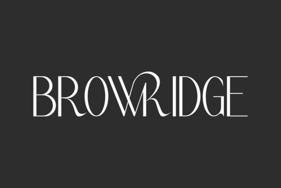 Browridge: A Bold Font for Digital Design
