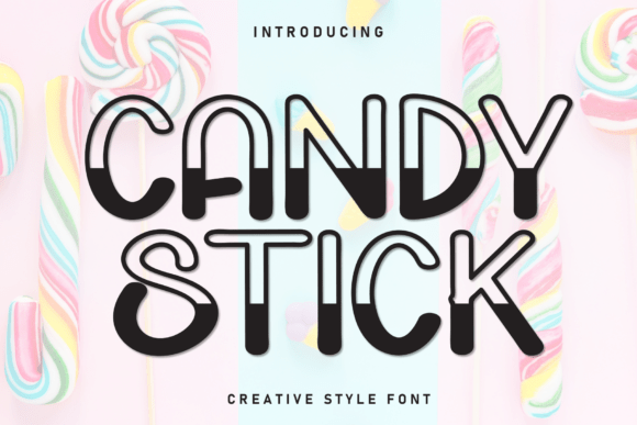 Candy Stick Font for Creative Makers