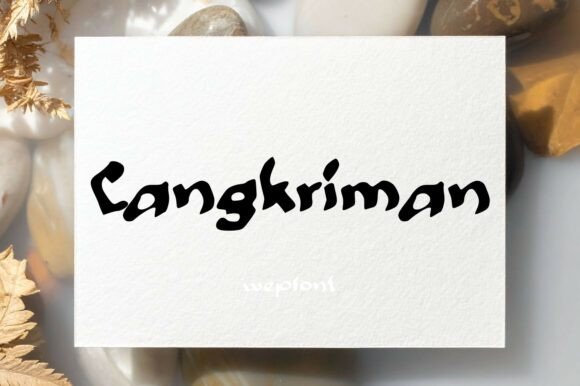 Cangkriman: A Brush-Script Display Typeface