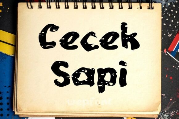 Cecek Sapi Font for Creative Projects