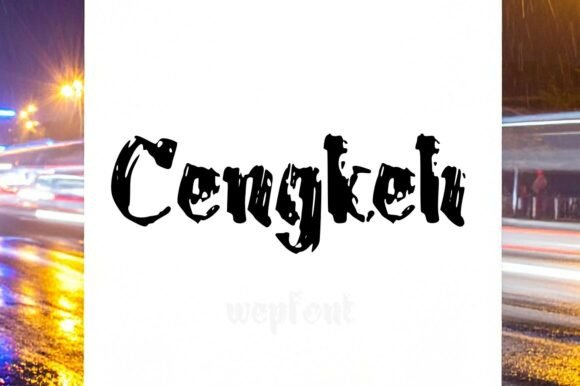 Cengkeh Font: Urban Chic Typeface