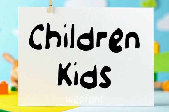 Children Kids Font for Web Design