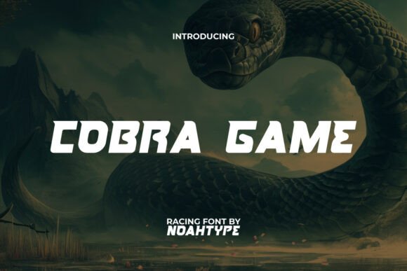 Cobra Game Font for Bold Editorial Design