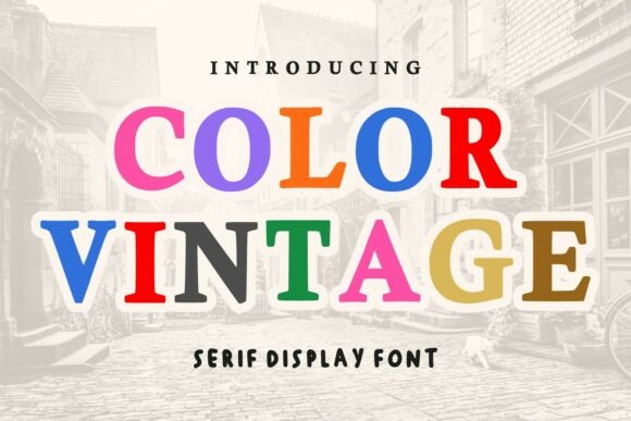 Color Vintage Font Review