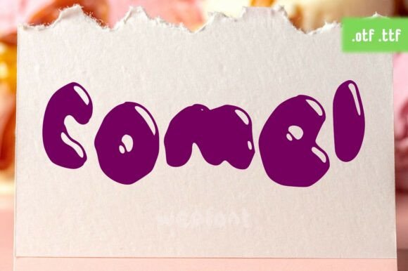 Comel: A Playful Display Font