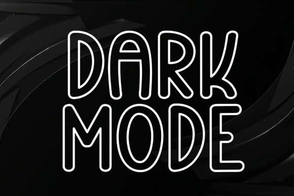 Dark Mode Font for Business Branding