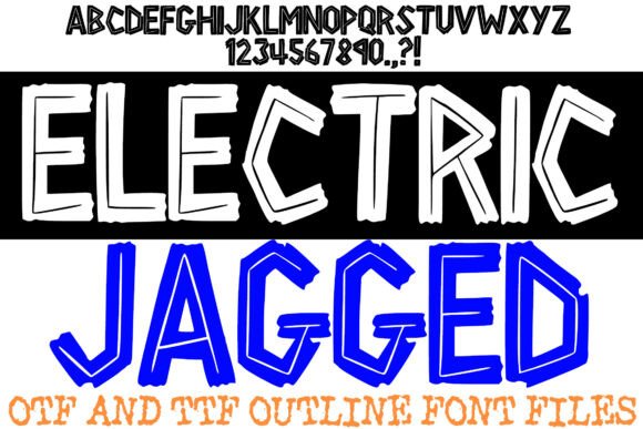 Electric Jagged Font for Bold Branding