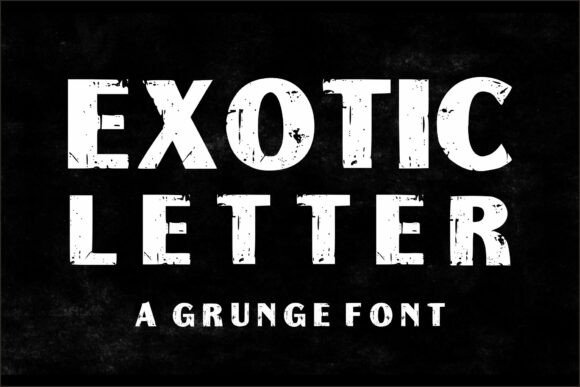 Exotic Letter Font for Bold Branding