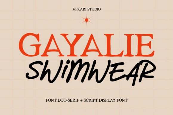 Gayalie Swimwear Font for Elegant Branding