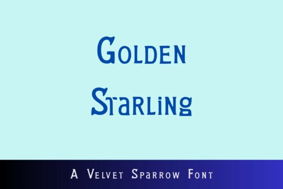 Golden Starling Font for Web Design