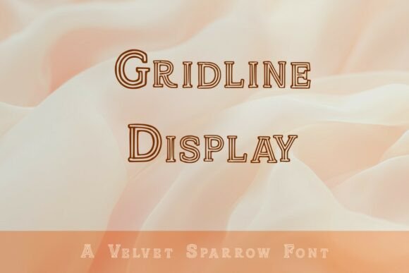 Gridline Display: A Bold, Structured Font for Creative Design