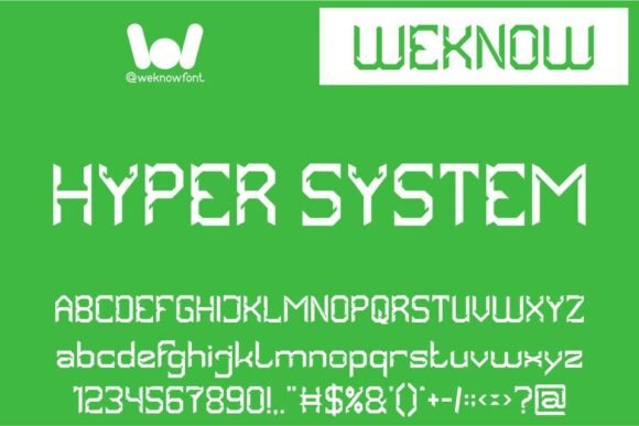 Hyper System Font: Modern Typography
