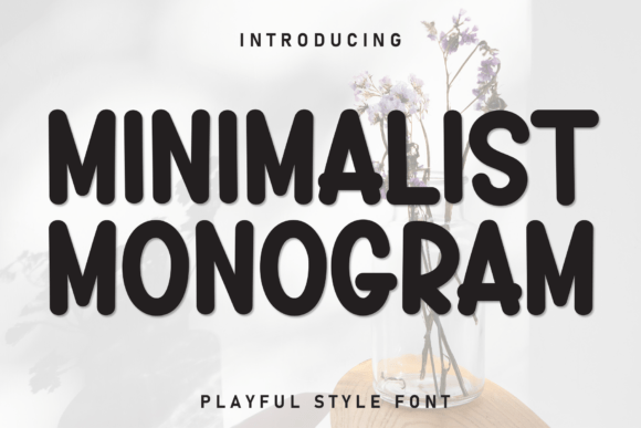 Minimalist Monogram Font
