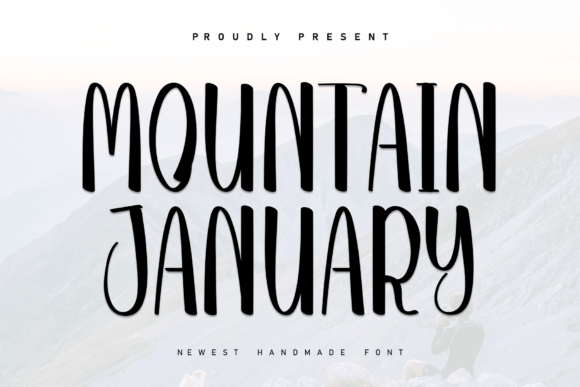 Mountain January Font for Creative Projects