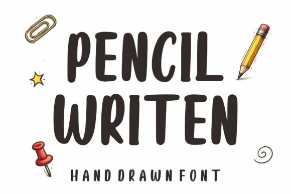 Pencil Writen Font for Business Branding