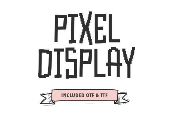 Pixel Display Font for Web Design