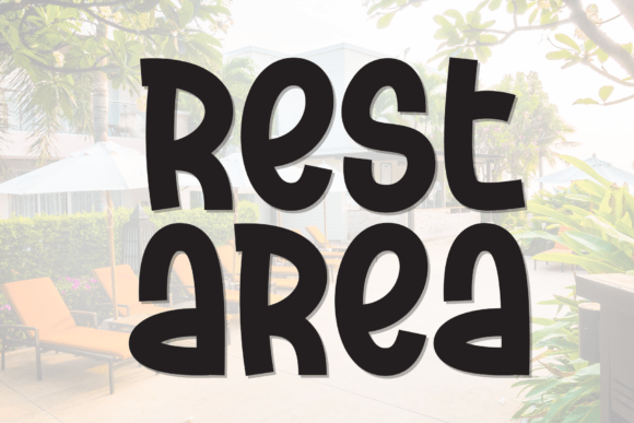Rest Area Font for Creative Projects