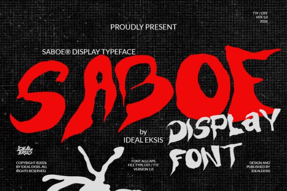 Saboe: Bold Display Font