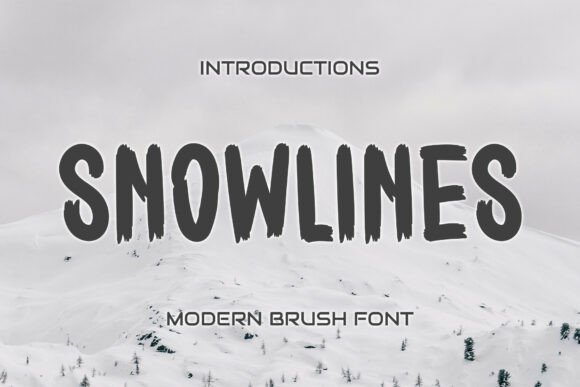 Snowlines: A Bold Display Font